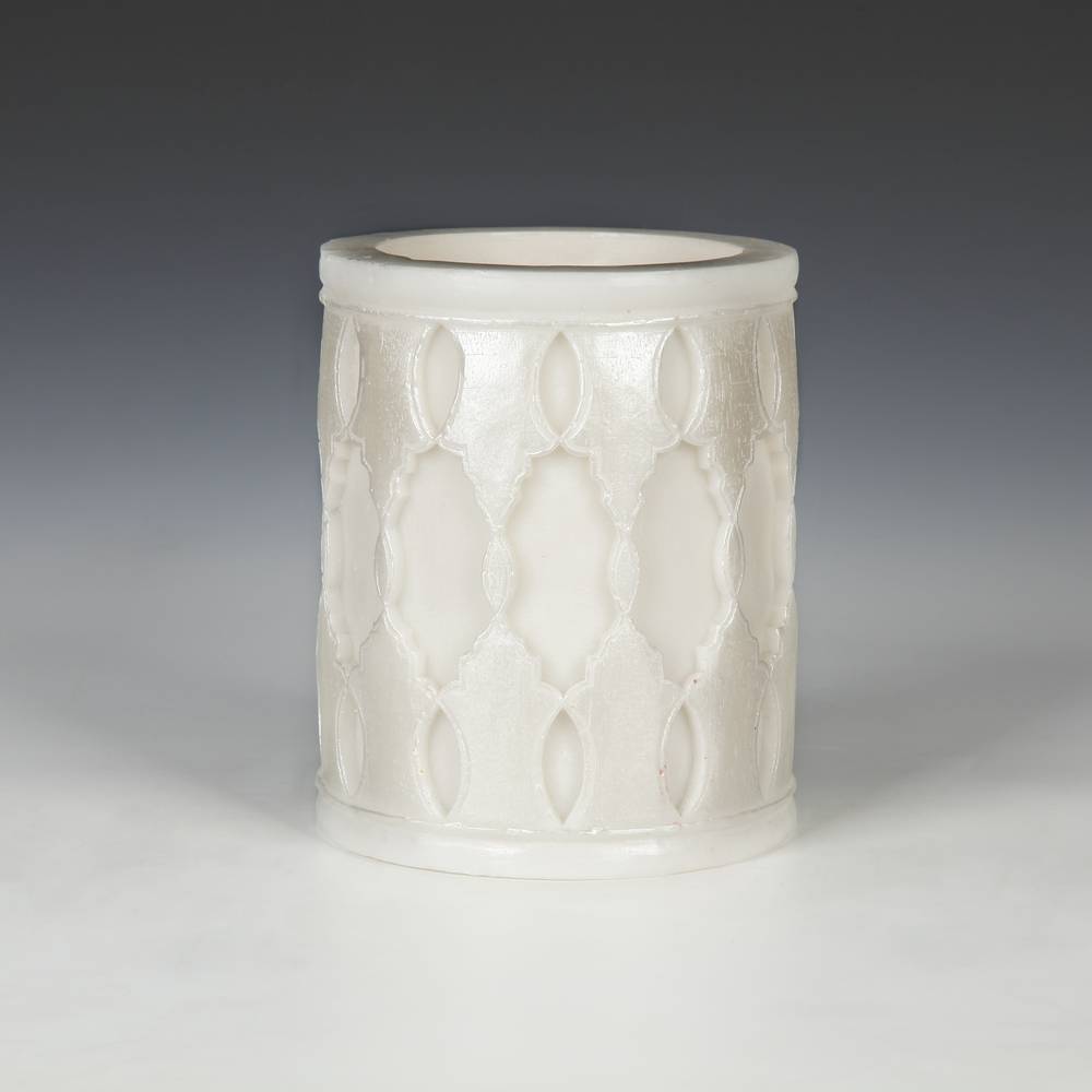 Moroccan Pillar Lantern | White Pearl - Unscented
