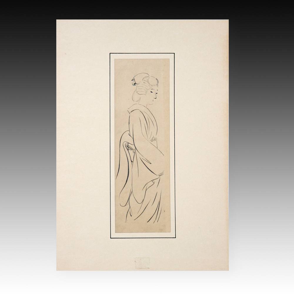 Sketch for Kuchi-E Woodblock Print