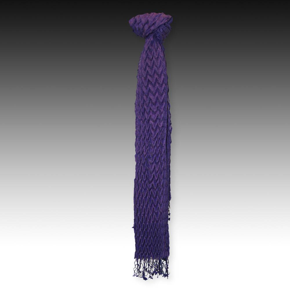 Scarf with Crush Pleating
