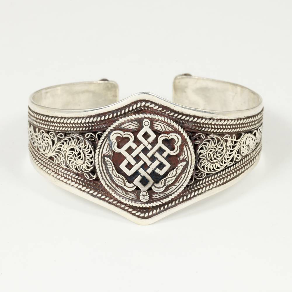 Cuff with Endless Knot Motif