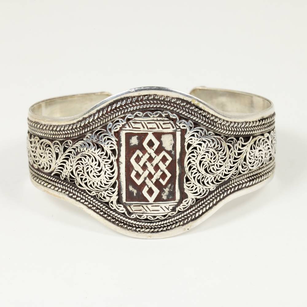Cuff with Endless Knot Motif