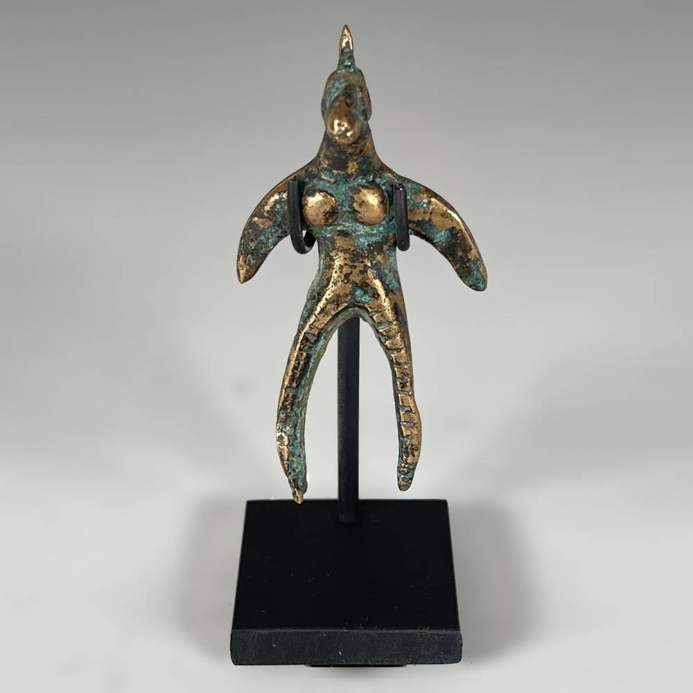 Miniature Standing Female with Horse's Head, Based