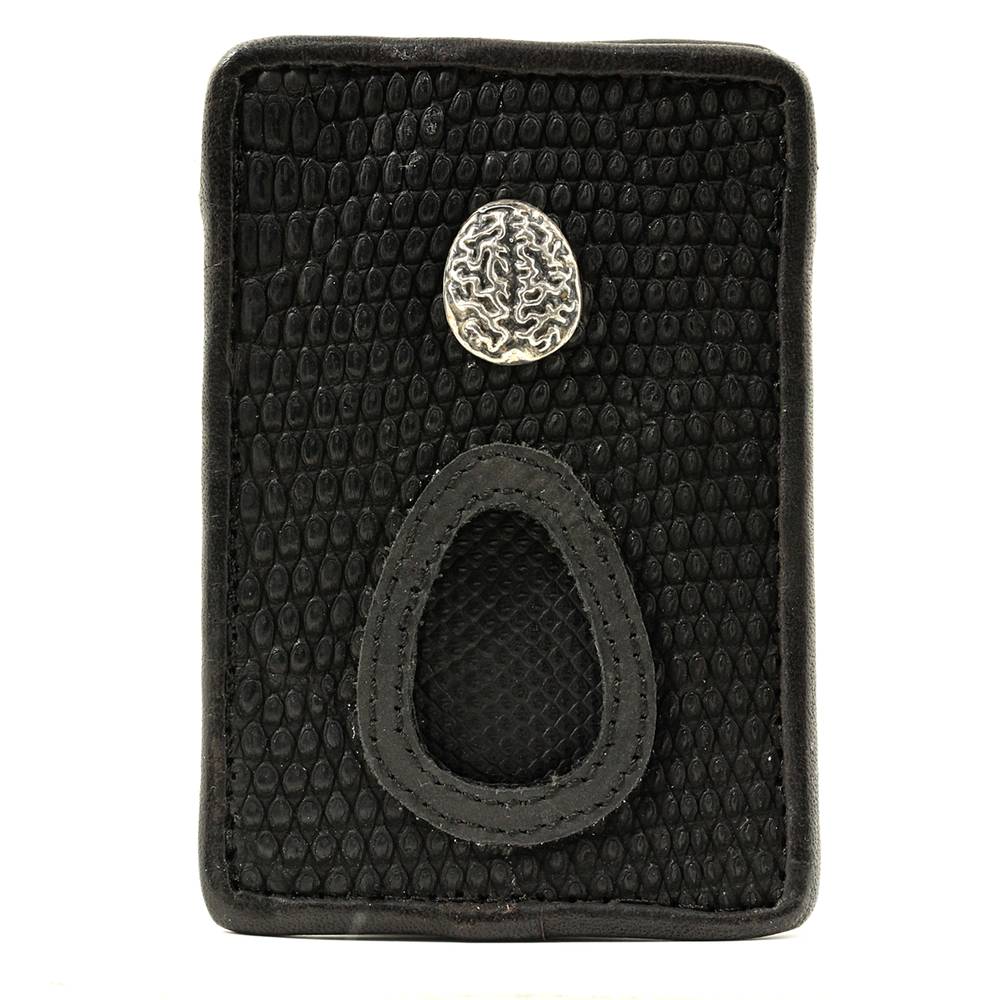 Card case with brain motif