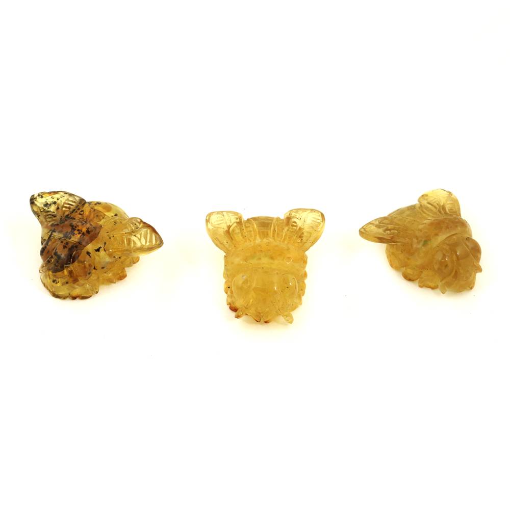 Bead depicting honey bee, small