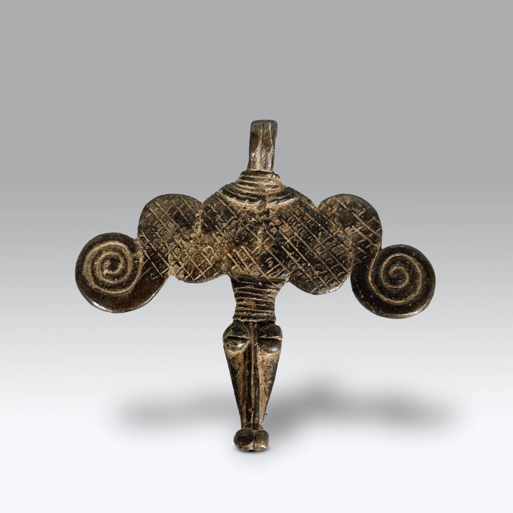 Pendant; Depiction of Coiled Serpent with Two Opposing Coils