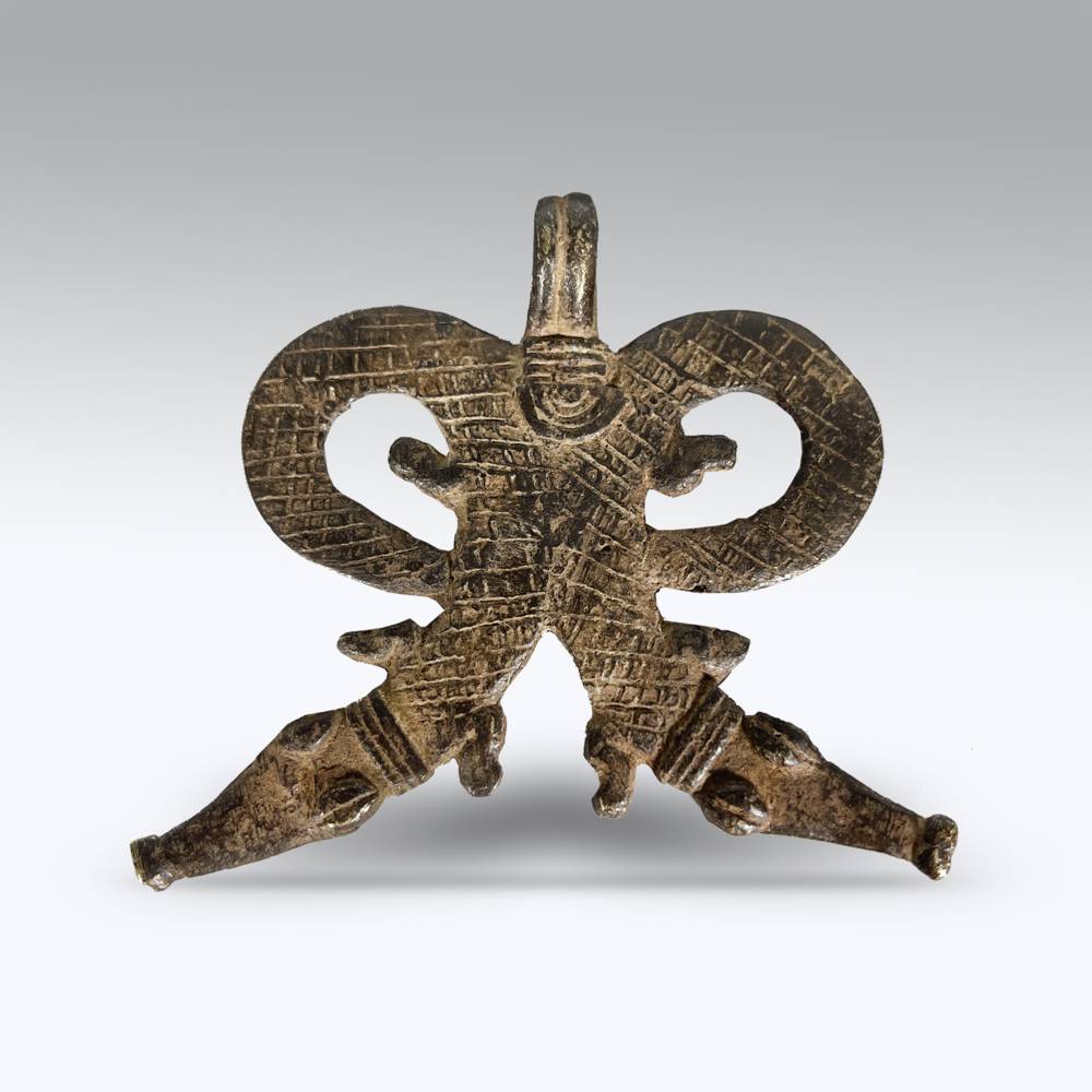 Pendant; Double Serpent with Opposing Heads