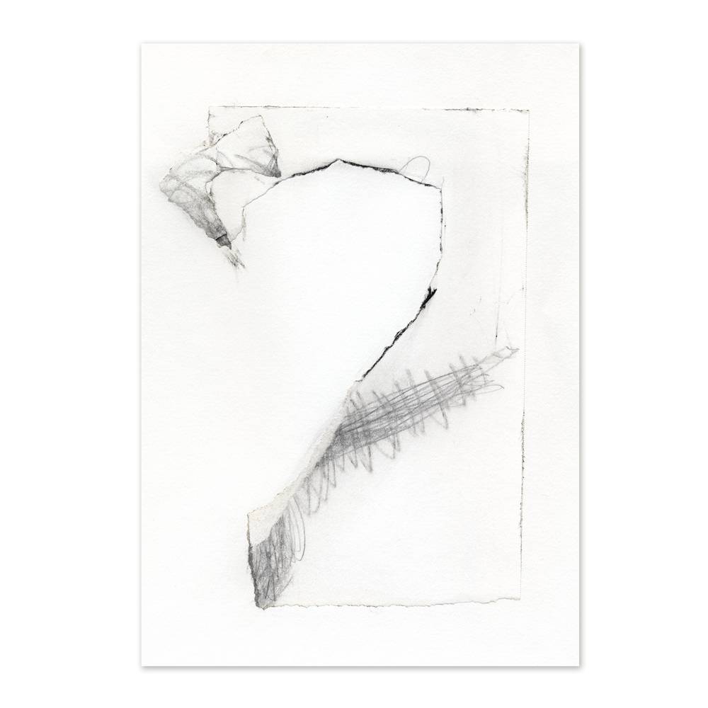  Graphite, Wax Pencil & Collage on Paper | Broken