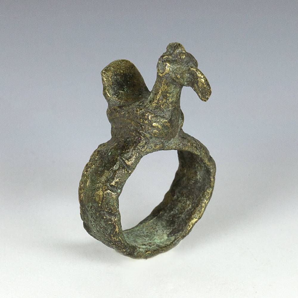 Figural Ring Depicting Bird